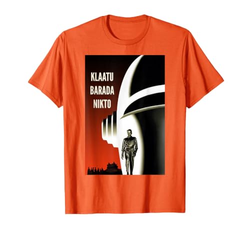 Orange Klaatu Barada Nikto Shirt