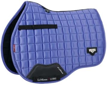 LeMieux General Purpose Loire Classic Square Saddle Pad - English Saddle Pads for Horses - Equestrian Riding Equipment and Accessories (Bluebell - Large)