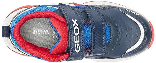 Geox J Spaziale Boy baskets à lumières led intégrées et scratch