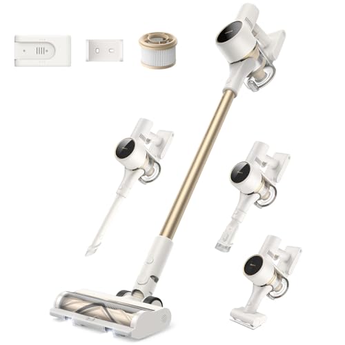 dreame R10 Cordless Vacuum Cleaner, 120AW Powerful Stick Vacuum with Led Headlights, Anti-Tangle Brush, Up to 60 Mins Rechargeable Battery, Handheld Vacuum Deep Clean Hair, Hard Floor, Carpe