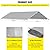 DWALE 10 x 20 Ft Carport,Replacement Canopy Cover Garage Top Tent Shelter Tarp,Grey with 48 Ball Bungee Cords Waterproof & UV Protected (Only Tarp Cover, Frame Not Include)