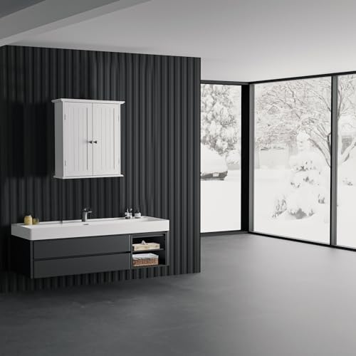 Our Modern Space BC-01 Modern Bathroom Wall Cabinet With Adjustable Shelf - Full Sized Wall Mounted Cabinets thumb #1