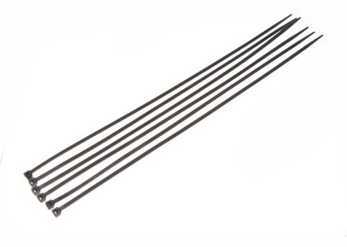 Câble noir zip ties sangle nylon 375mm idéal pour jardin et atelier
