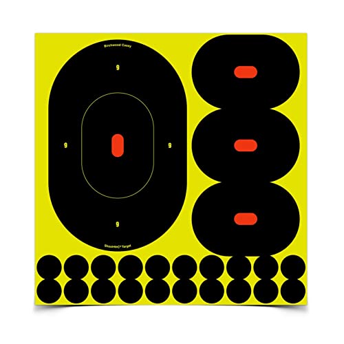 Birchwood Casey Shoot-N-C 9-Inch Oval Silhouette Targets (Pack of 5)
