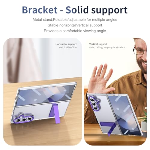 Protection Samsung Galaxy Z Fold 7 transparente violette premium - 5