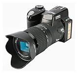 Cámara grabadora de vídeo Zoom óptico 24X Cámaras Digitales Profesionales for fotografía Enfoque automático 33MP Foto 1080P Videocámara HD Kit de 3 Lentes para Creadores de Contenido (Size : 128G SD