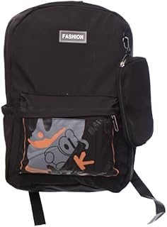 Waterproof Large School Backpack Designed With Front Zipper Pocket And Two Side Pockets Comfortable Shoulder Straps Included Cute Pencil Case Suitable For Students - Multi Color