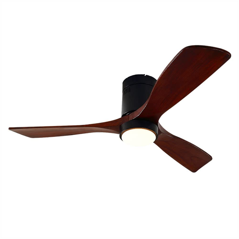 Ventilateur de plafond avec éclairage LED pour bureau et salon discret