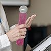 Toddmomy Glitter Microphone Sleeve Diamante Cover for Wireless Microphones Suitable for TV Shows and Concert Performances #3
