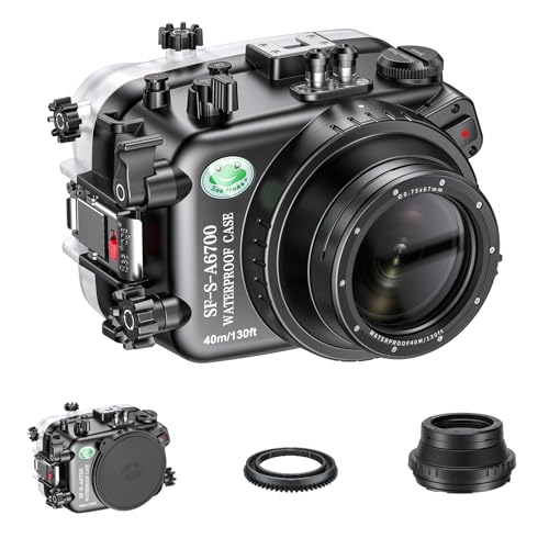 Caisson de plongée Sony A6700 étanche IPX8 conçu pour l'exploration