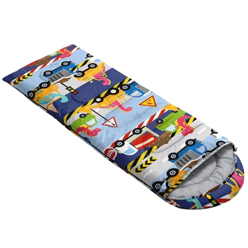 Image of QOOMO Axolotl Cute Camping Sleeping Bags,3 Season Warm & Cool Weather,Lightweight,Waterproof Sleeping Bags for Adults & Kids,Traveling,and Outdoors