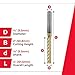 Amana Tool CNC Solid Carbide Honeycomb Cutting Hogger Spiral Router Bit, ZrN Coated, 46305, 3/8 Dia x 2 x 3/8 Shank x 4 Inch Long x 8-Flute