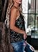 miduo Women's Tank Tops Casual Fashion Summer Sequin V Neck Straps Tanks Tops Camisole Shirts Tops Blouses Tanks for Party Clubwear Black XS