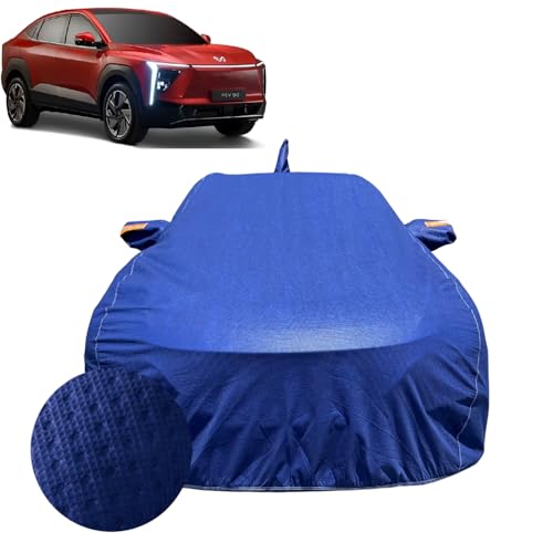 Image of Car Cover for Mahindra XEV 9e EV (2025-2026) | 100% Waterproof Cover with Reflective Mirror Pockets | Dustproof, Scratchproof, Heatproof Mahindra XEV 9e Car Cover |Soft Cotton Lining| Blue