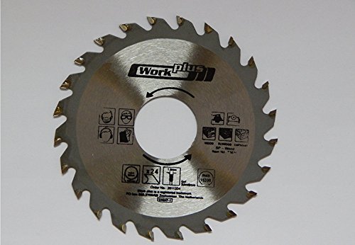 S&S-Shop Lame de scie circulaire en acier trempé et diamant - 24 dents - Ø 100 mm x 30 mm - Scie circulaire pour bois et plastique - Durable jusqu'à 50 fois plus que les lames standard