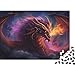 Produktbild 1000-teiliges Puzzle für Erwachsene, Fliegender Drache, quadratische Puzzles für Erwachsene und Kinder, Holzpuzzle, Lernspiel, 1000 Teile (75 x 50 cm)