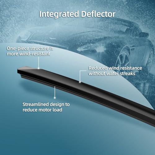 Image of Windshield Wipers Replacement for Nissan Murano 2003-2007 | 26 inch+19 inch with 14 inch Rear Wiper Blade -Original Factory Quality (Pack of 3)