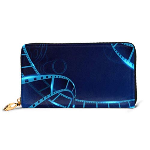 Preisvergleich Produktbild JHGFG Mode Handtasche Reißverschluss Brieftasche Kino Film Filmprojektor Verschiedene Telefon Kupplung Geldbörse Abendkupplung Blockieren Leder Brieftasche Multi Card O.