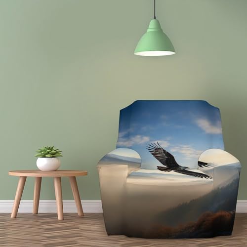 Housse de canapé imprimée extensible Eagle Mountains de 81 à 119 cm - 6