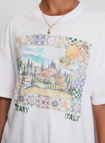 Women Oversized Summer Tops Y2k Cute Loose Fit Short Sleeve Fruit Graphic T Shirts Vintage Beach Baggy Tees4