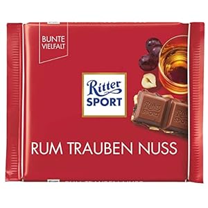 Ritter Sport Rum druif en noten, 5x100g Bars