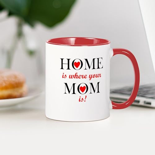 Taza de cerámica 11 oz Home Is Where Your Mom Is miniatura 3
