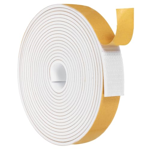 Bande d'étanchéité de porte en mousse blanche MECCANIXITY pour isolation de fenêtre