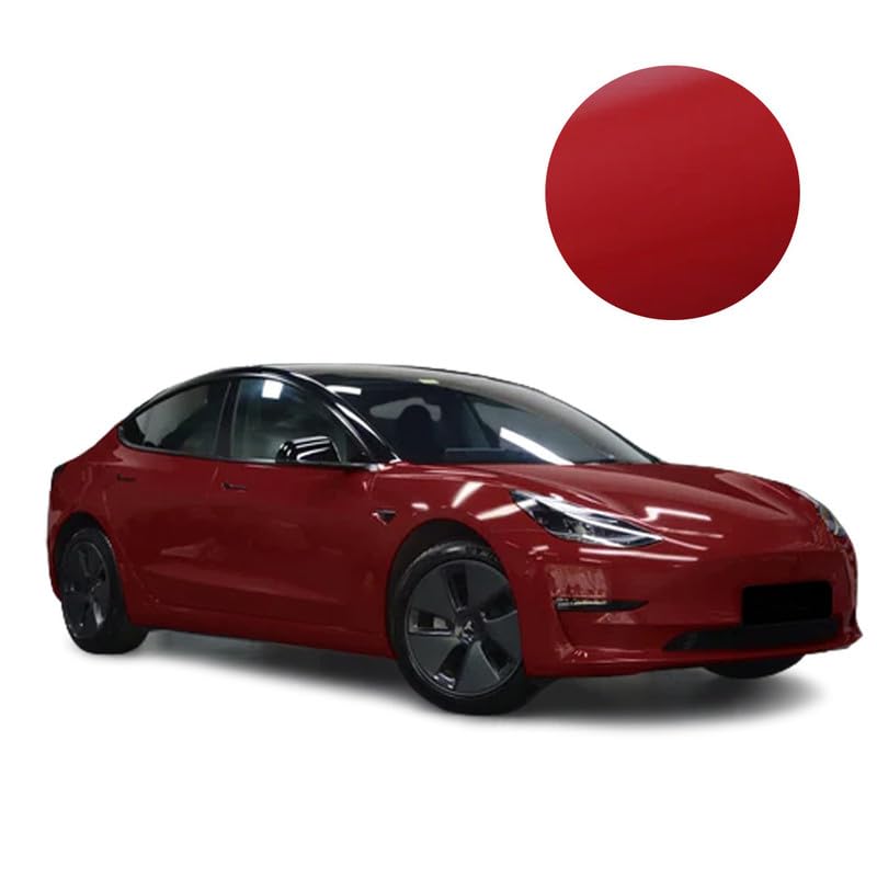 Image of WALLMATE? Matte Wrap Vinyl Peel and Stick Car & Bike Wrap Sheet Vinyl Car Wrap Sheet Roll Film Sticker Decal Sticker (24x120 /Inch, MAHROON Metallic MAT)