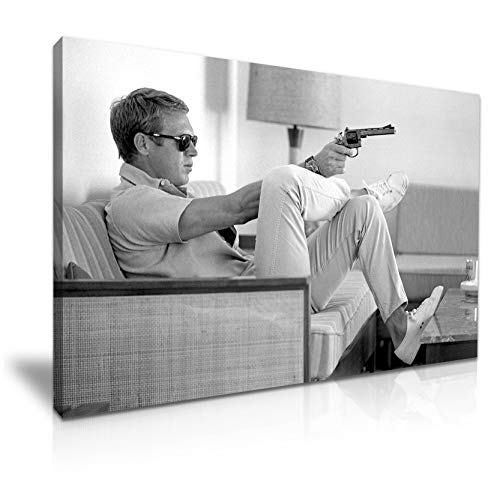 Steve McQueen Poster sur toile The King of Cool 76 x 50 cm
