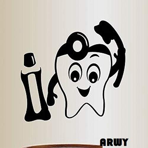 Dental Wall Stickers for Clinic Dental Sticker Tooth Teeth Dentist Toothbrush Toothpaste Decal Hollow car Window Vinyl Clinic Funny Standard Size-image-3