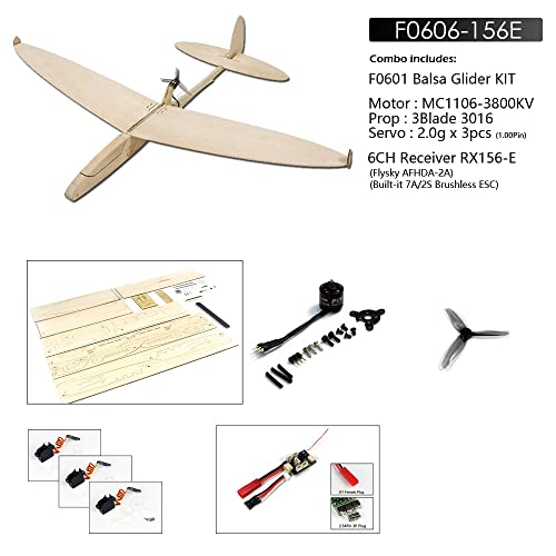 Comprar deslizador eléctrico balsa DW Hobby F0606-156E de 620 mm para aeromodelismo radiocontrol 2
