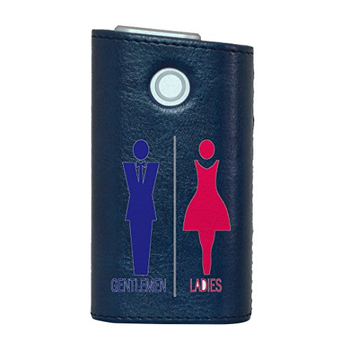 glo グロー グロウ 専用 レザーケース レザーカバー タバコ ケース カバー 合皮 ハードケース カバー 収納 デザイン 革 皮 BLUE ブルー その他 トイレ 人物 006212