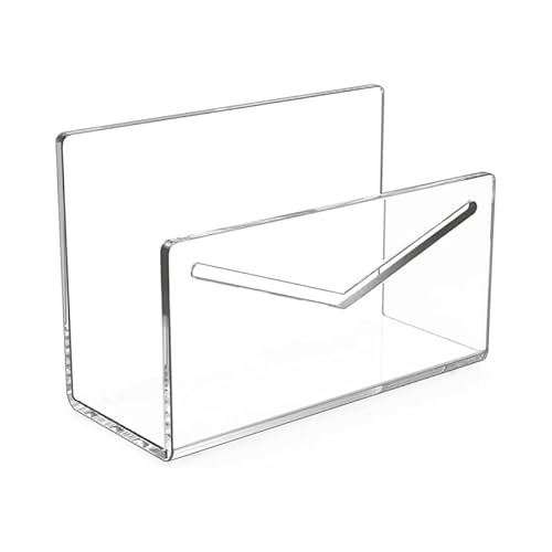 PRIZOM Porte-Courrier Organisateur de Courrier Acrylique pour Comptoir Ensemble de Tri de Courrier pour Bureau Support D'Enveloppe Kit D'Organisation de Lettres pour Bureau Scolaire