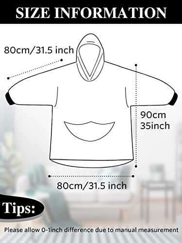 Oversized Wearable Blanket, Sherpa Blanket Hoodie, Large Pocket Super Warm And Cozy Sweatshirt With Comfy Sleeves, Gifts For Women Men Star Pattern #TOP7