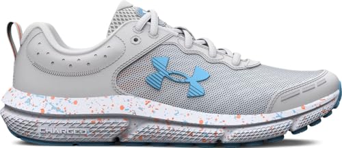 Under Armour Girls Grade School Assert 10 Paint Splatter Running Shoes - Lightweight and Breathable2