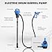 Electric Drum Pump, 55 Gallon AC/DC Drum Transfer Pump with Adjustable Suction Tube, Portable Electric Barrel Transfer System for Oil, Diesel, DEF, Water, Automotive & Industrial Use