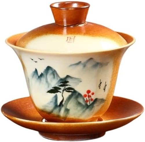 Ceramic Gaiwan Tea Lid Set Tureen Household Brewing Cover Bowl
