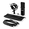 Auna Pro MIC-900 - USB Microphone, Microphone PC, Condenser Microphone, Cardioid Studio (Plug & Play, USB Connector & Shockmount) - Black w/LED lighting #5
