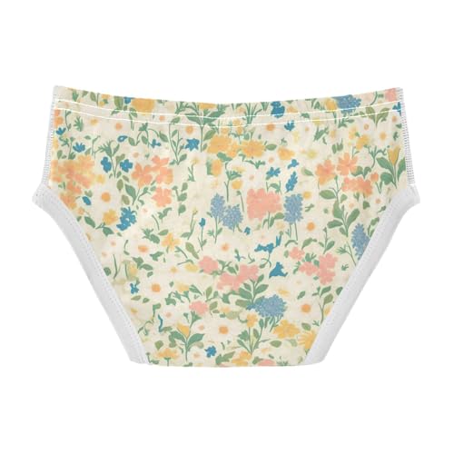 KLL Seamless Wild Flowers Farmhouse Toddler Boys Cotton Briefs Cute Undies2