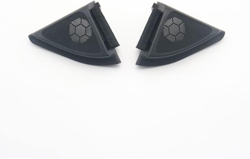 1 Pair Car Front Left and Right Door Tweeters Triangle Speakers Cover Panel Trim Frame Mount for Toyota Corolla 2007 08 09 10 11 12 2013