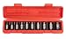 TEKTON 1/2-Inch Drive Shallow Impact Socket Set, Inch, Cr-V, 6-Point, 7/16-Inch - 1-Inch, 10-Sockets | 4810