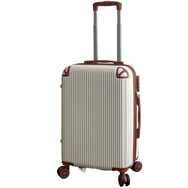 Mala de Bordo 10KG Mala de viagem 10KG Ziper Dupla ABS Modelo Nova.mala de viagem；malas de viagem(Branco-20”(10KG) Modelo-Mais)