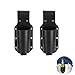 Produktbild MOTZU 2 Pack Schwarze Bierflaschenhalter,Einstellbar Biergürtel,Leder Bierholster,Tragbare Getränke/Bier Halter Männer Geschenk, Flaschenholster Bier Dosen Zubehör für Oktoberfest Party Barbecue