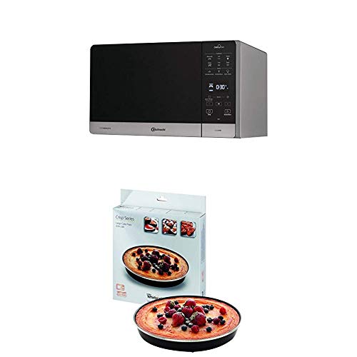 Bauknecht MW 49 SL, 5 in 1 Mikrowelle inkl. Grill, Heißluft und CrispFry Heißluft Fritteusen Funktion + Mikrowellenzubehör/ Crisp-Backform klein