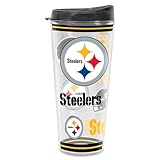Rico Industries NFL Football Pittsburgh Steelers Double Wall 20oz Tritan Tumbler