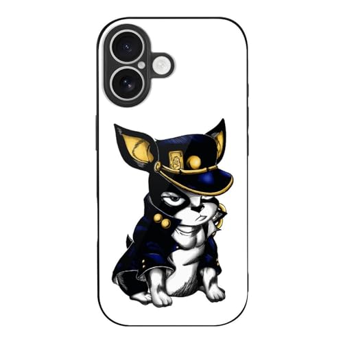 iPhone17用ケース ジョジョの奇妙な冒険 イギー iPhone17カバー 強化ガラス スマホケース スマホカバー おしゃれ 脱着簡単 携帯ケース 薄型 軽量 アイフォン17用ケース