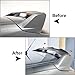 Bacar Rear Window Top Spoiler ABS Roof Lid Rear Trunk Extension Wing Flaps Glossy Black for Ford Focus MK3 RS 2011-2018