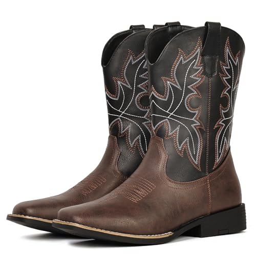 IUV Cowboy Boots for Men Western Boots Square Toe by IUV - Used condition - Image 4