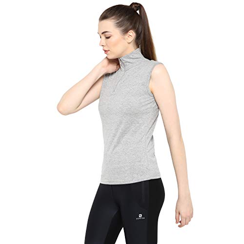 Image of Ap'pulse Women's Sleeveless 1 /4 Zip Hineck Tshirt(Pack of 2)