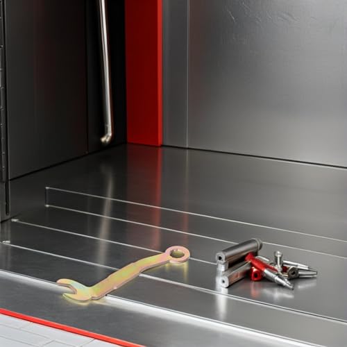 Toddmomy - Llave de ajuste pivotante para puertas correderas y plegables de armario, 3 piezas, 3/8" y 5/16", acabado dorado miniatura 6